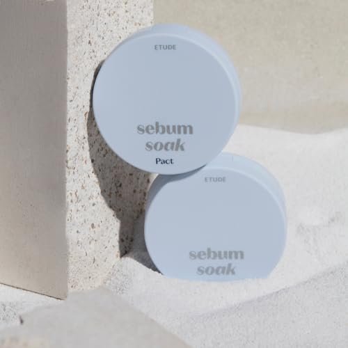 ETUDE Sebum Soak Pact - Oil Control Mineral Powder for Matte Skin, K-Beauty Face Powder, 10g Avelisse