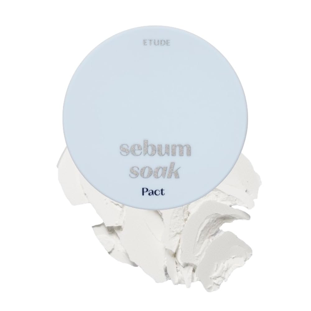 ETUDE Sebum Soak Pact - Oil Control Mineral Powder for Matte Skin, K-Beauty Face Powder, 10g Avelisse