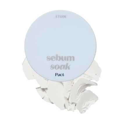 ETUDE Sebum Soak Pact - Oil Control Mineral Powder for Matte Skin, K-Beauty Face Powder, 10g Avelisse