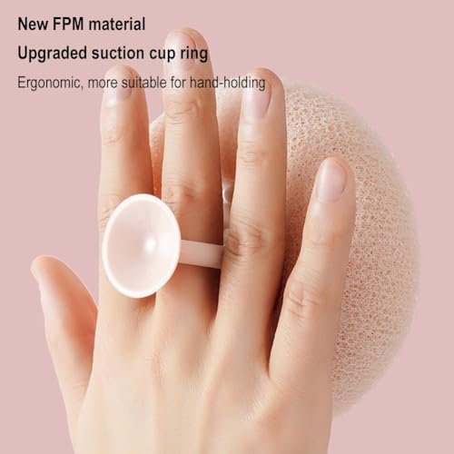 2-in-1 Sunflower Bath Ball – Super Soft Exfoliating Sponge with Suction Cup for Back Scrub, Shower Puffs for Women and Men (Beige) - görsel 14