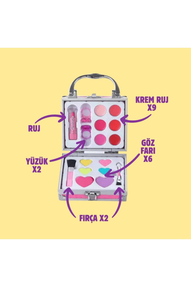 MARTINELIA Girls Makeup Set and Kit - Rose Gold Cosmetic Set for Kids Avelisse