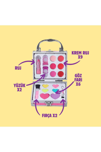 MARTINELIA Girls Makeup Set and Kit - Rose Gold Cosmetic Set for Kids Avelisse
