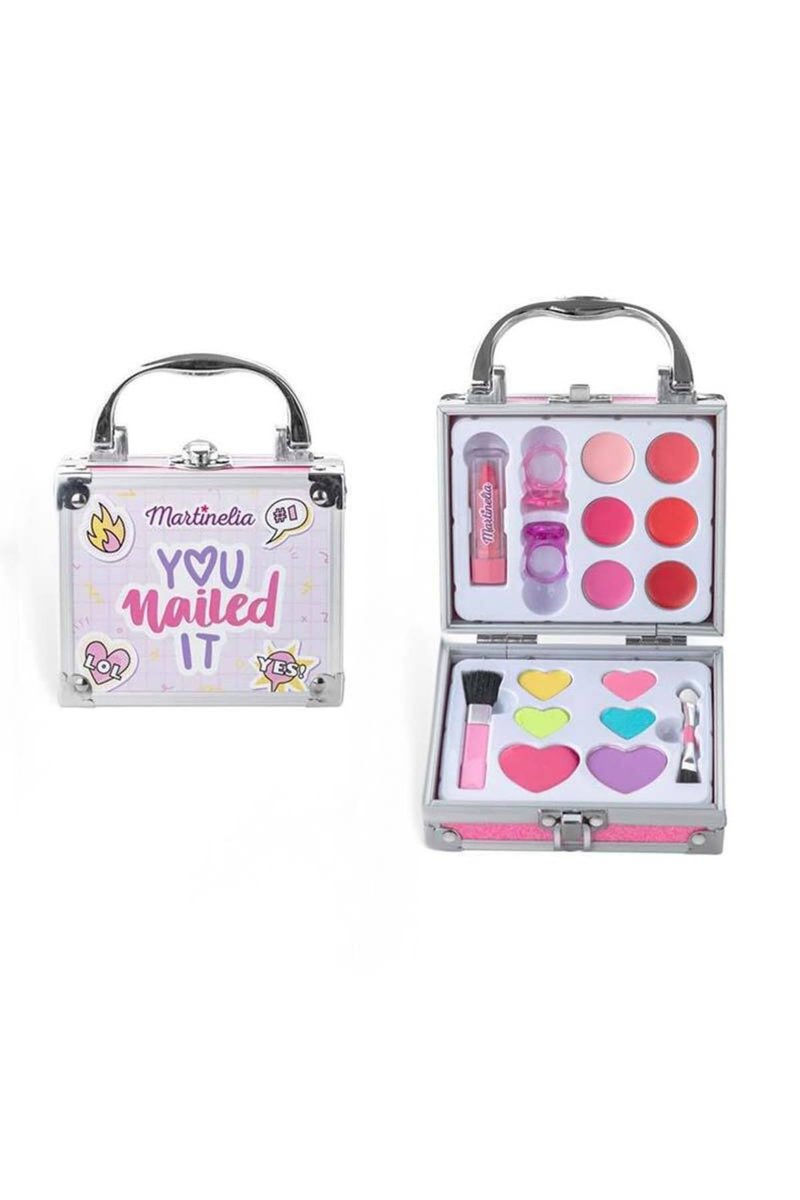 MARTINELIA Girls Makeup Set and Kit - Rose Gold Cosmetic Set for Kids Avelisse