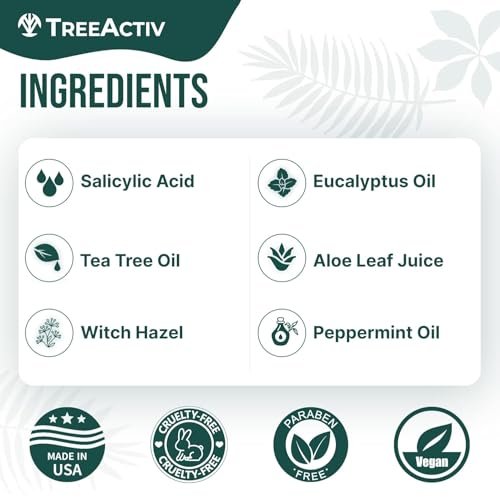 Back Acne Spray, 2% Salicylic Acid (BHA) Body Acne Spray, Fast-Drying Tea Tree Oil + Aloe Mist for Back, Chest, Shoulders & Butt, 4 fl oz - görsel 10