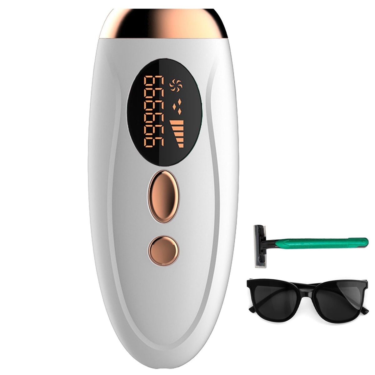AUITRONCARE At-Home IPL Laser Hair Removal Device - 999,999 Flashes Painless Hair Remover for Women and Men, Permanent Hair Reduction on Armpits, Back, Legs, Arms, Face, Bikini Line Avelisse
