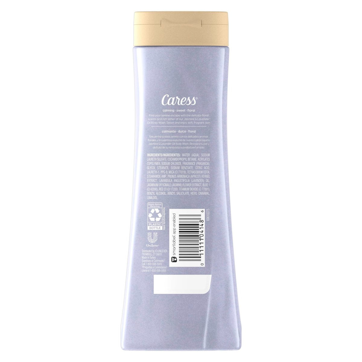 Caress Body Wash Relaxing Jasmine & Lavender 2-Pack – 20 oz Each, Soft Fragrant Skin Avelisse