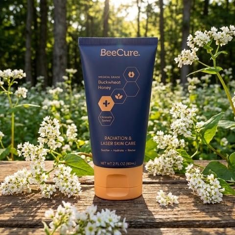 BeeCure Radiation & Laser Skin Care Cream - Calendula Cream and Natural Buckwheat Honey Hydrating Skin Moisturizer to Soothe and Calm Skin After Sunburn or Skin Redness for Sensitive Skin - 2 fl oz Avelisse