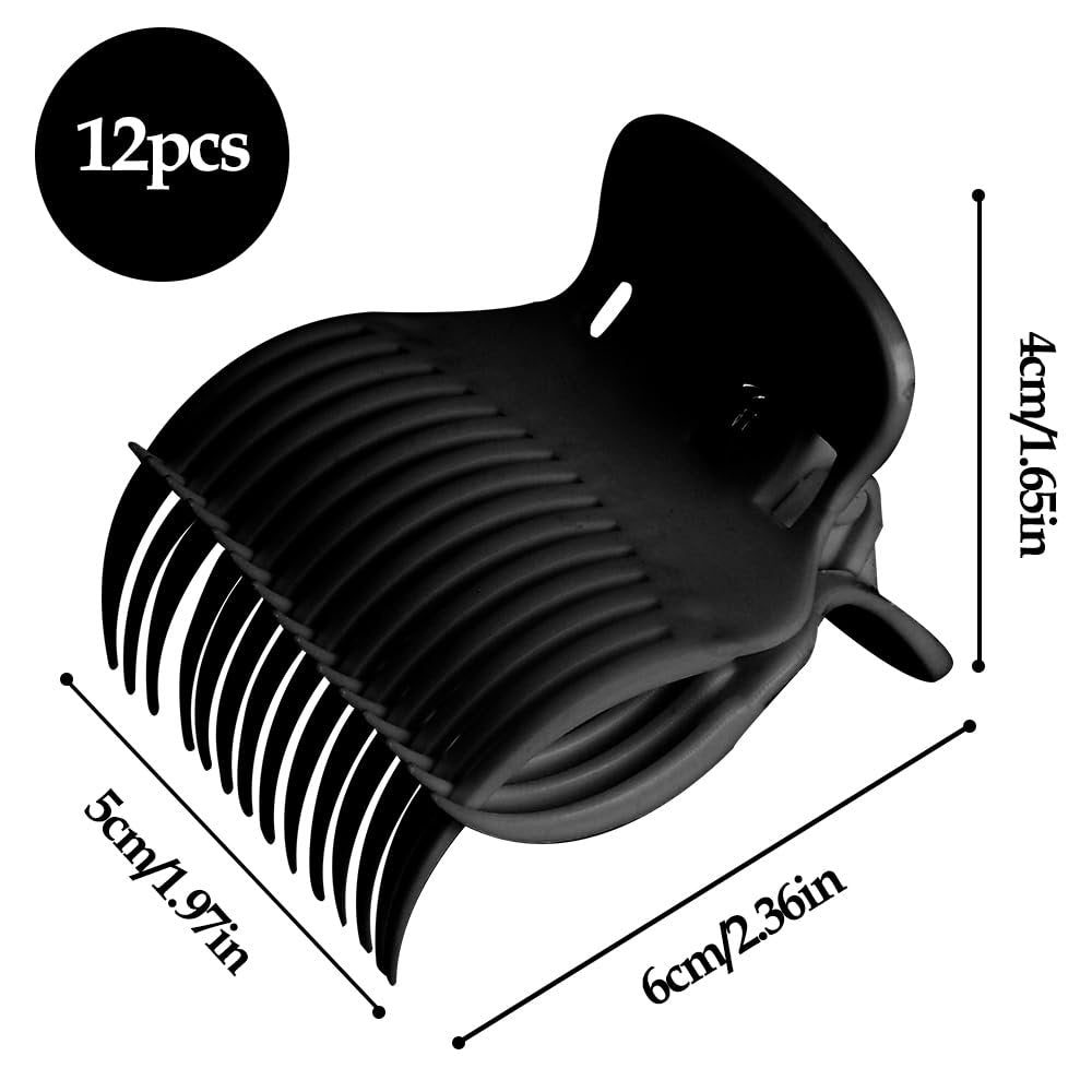 Hair Curler Clips - 12 Pcs Versatile Roller Clips for Effortless Curls and Waves - görsel 3