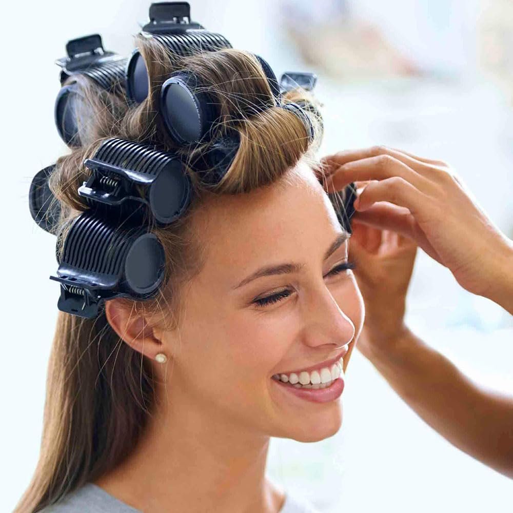 Hair Curler Clips - 12 Pcs Versatile Roller Clips for Effortless Curls and Waves - görsel 9