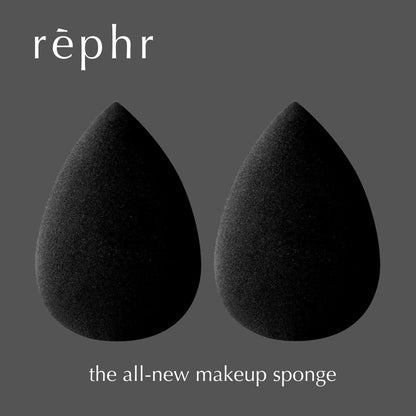 rephr Makeup Sponge - Professional Flawless Finish, Latex-Free Blender for Liquid Foundation & Concealer, Cruelty Free & Vegan (2 Pack)