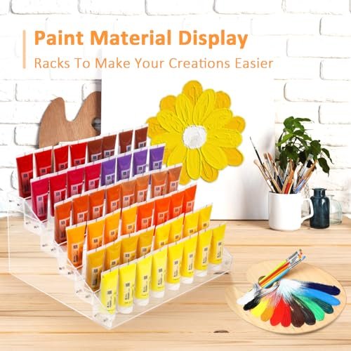 AumVum 6-Tier Acrylic Nail Polish Organizer Rack – Clear Display Stand Holds 72 Bottles for Salon, Vanity, or Home Avelisse