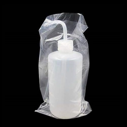 Hipifans Squeeze Bottle Covers, 100Pcs/Set Disposable Transparent PE Wash Bottle Covers Sleeves 6 x 10 Inch for Tattoo Cleaning Supplies Avelisse