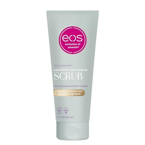 eos Cashmere Skin Collection Pre-Shave Scrub - Vanilla Cashmere, Exfoliating Body Scrub, Hydrating, Shea Sugar, 7 fl oz - görsel 2