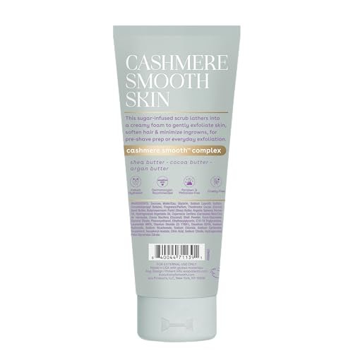 eos Cashmere Skin Collection Pre-Shave Scrub - Vanilla Cashmere, Exfoliating Body Scrub, Hydrating, Shea Sugar, 7 fl oz - görsel 8