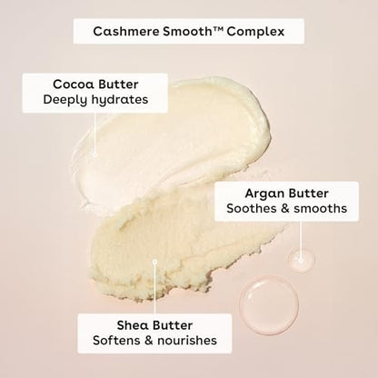 eos Cashmere Skin Collection Pre-Shave Scrub - Vanilla Cashmere, Exfoliating Body Scrub, Hydrating, Shea Sugar, 7 fl oz