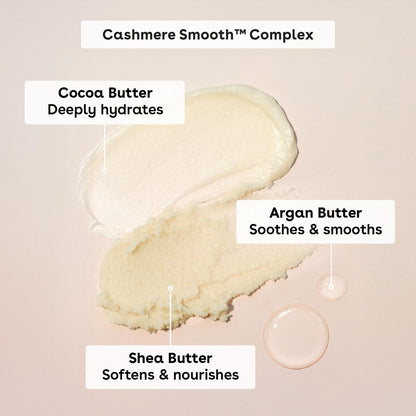 eos Cashmere Skin Collection Pre-Shave Scrub - Vanilla Cashmere, Exfoliating Body Scrub, Hydrating, Shea Sugar, 7 fl oz