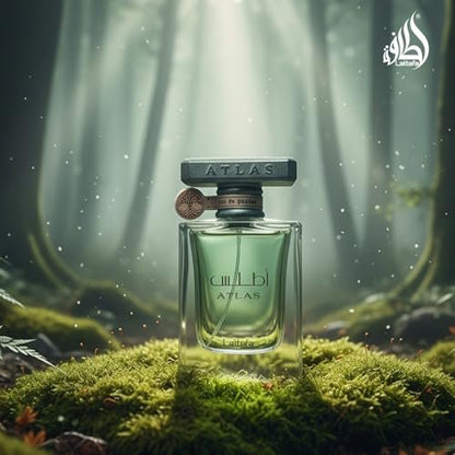Lattafa Atlas Eau de Parfum Spray for Unisex, 1.85 oz – Long-Lasting Oriental Fragrance