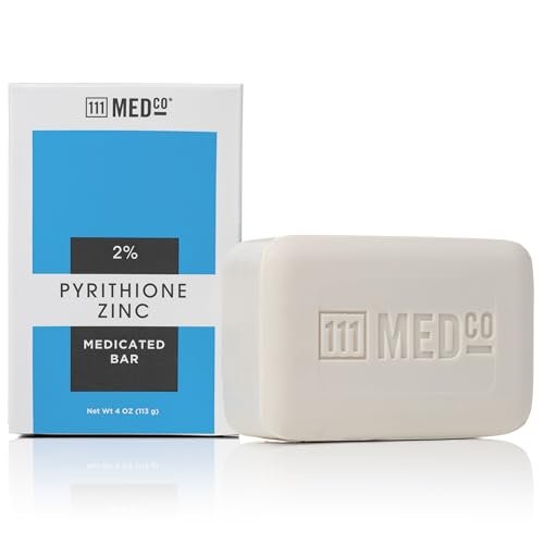 111MedCo 2% Pyrithione Zinc Medicated Cleansing Bar – Anti-Dandruff Face, Scalp and Body Soap for Itching, Flaking and Scaling from Dandruff and Seborrheic Dermatitis, 4 oz - görsel 2