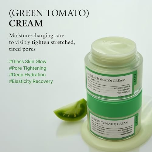 FULLY Green Tomato Facial Cream – Pore Lifting Moisturizer with 65% Green Tomato Extract & Vitamin C, Fragrance-Free, Vegan & Dermatologically Tested, 3.04 fl oz - görsel 4
