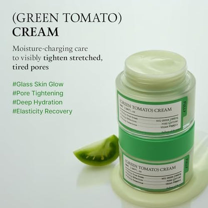 FULLY Green Tomato Facial Cream – Pore Lifting Moisturizer with 65% Green Tomato Extract & Vitamin C, Fragrance-Free, Vegan & Dermatologically Tested, 3.04 fl oz