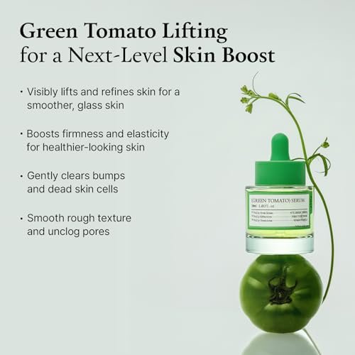 FULLY Green Tomato Serum with 67% Green Tomato Extract, Vitamin C, and PHA – Pore Tightening, Elasticity Boosting, Fragrance-Free Vegan Serum for Face (1.01 fl oz) Avelisse