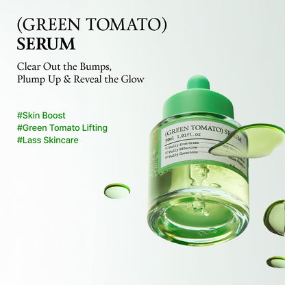 FULLY Green Tomato Serum with 67% Green Tomato Extract, Vitamin C, and PHA – Pore Tightening, Elasticity Boosting, Fragrance-Free Vegan Serum for Face (1.01 fl oz) Avelisse