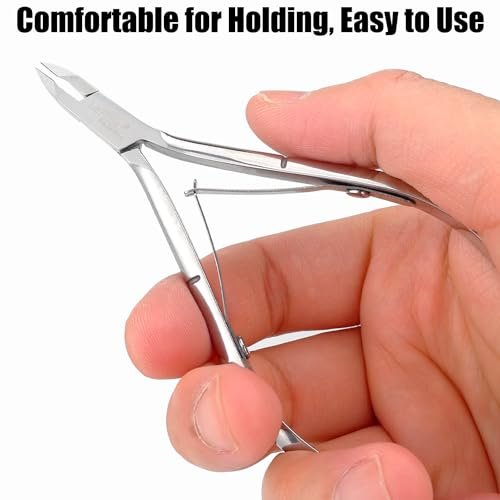 LePinko 4 Pack Upgraded Cuticle Trimmer Kit - Sharp Dead Skin Clipper, Labor-Saving Cuticula Remover for Fingernail Toenail, Manicure Pedicure Tool for Women Men, 5mm Jaw - görsel 14