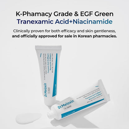 DR.Melaxin TX Tranexamic Acid Cream - Anti-Pigmentation & Freckle Cream for Even Skin Tone, Korean Skincare, 1.7 fl oz (50 ml)