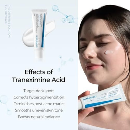 DR.Melaxin TX Tranexamic Acid Cream - Anti-Pigmentation & Freckle Cream for Even Skin Tone, Korean Skincare, 1.7 fl oz (50 ml)