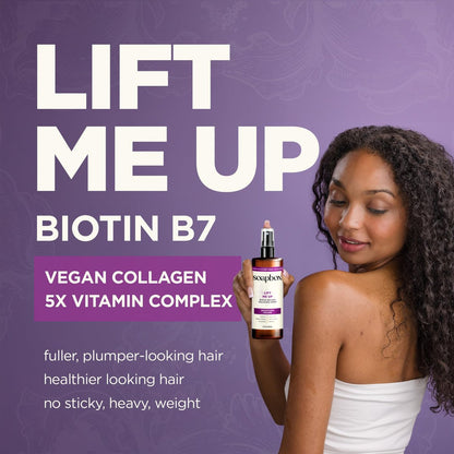 Soapbox Lift Me Up Volumizing Hair Treatment - Lightweight Volumizing Hairspray with Biotin, 8 oz