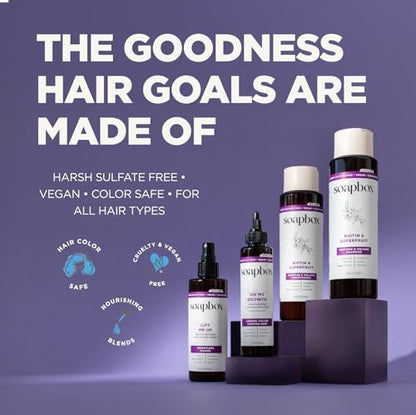 Soapbox Lift Me Up Volumizing Hair Treatment - Lightweight Volumizing Hairspray with Biotin, 8 oz