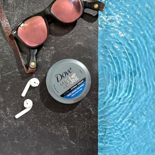 Dove Men+Care Ultra Hydra Cream Lotion, 3-in-1 Advanced Skin Care for Men, Face Cream, Hand & Body Lotion for Dry Skin, 2.53 Fl Oz (Pack of 12) Avelisse