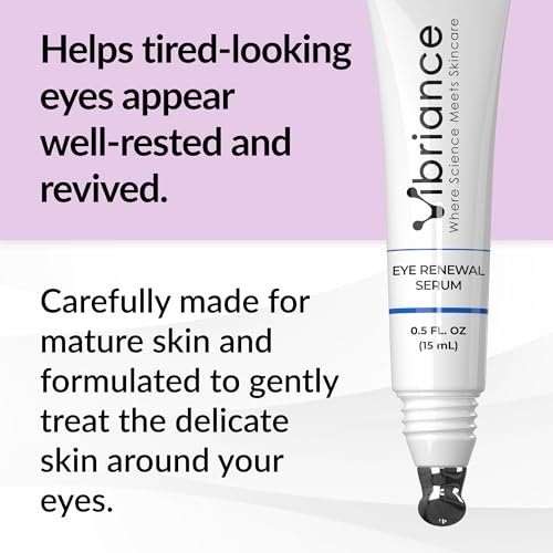 Vibriance Eye Renewal Serum for Mature Skin - Dark Circles, Puffiness & Fine Lines Treatment with Caffeine & Hyaluronic Acid Avelisse