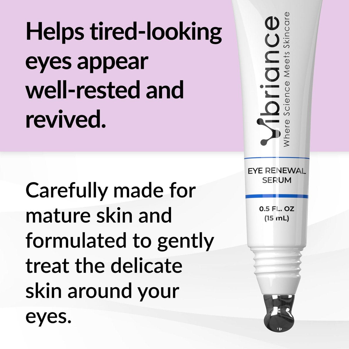 Vibriance Eye Renewal Serum for Mature Skin - Dark Circles, Puffiness & Fine Lines Treatment with Caffeine & Hyaluronic Acid Avelisse