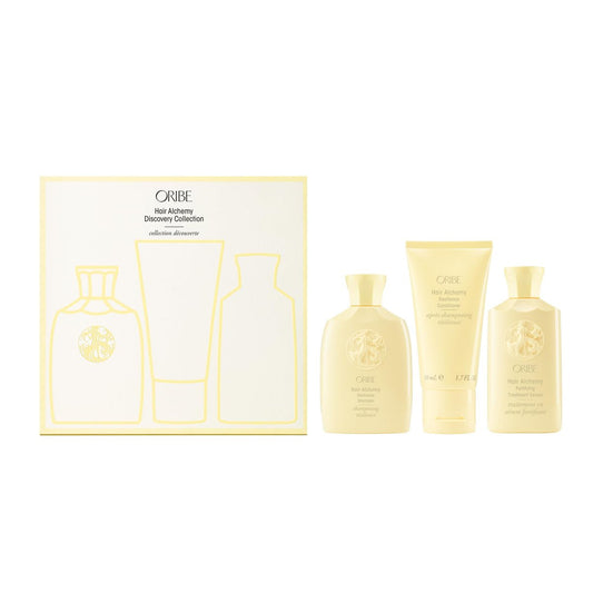 Oribe Hair Alchemy Discovery Set – Travel-Size Shampoo, Conditioner & Fortifying Serum for Weak, Fragile Hair Avelisse