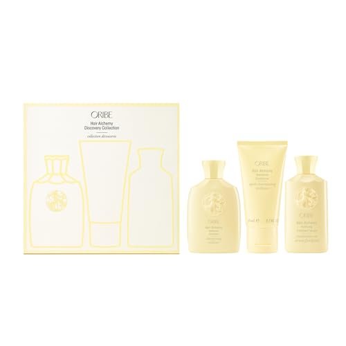 Oribe Hair Alchemy Discovery Set – Travel-Size Shampoo, Conditioner & Fortifying Serum for Weak, Fragile Hair Avelisse