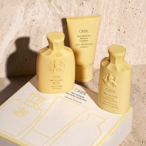 Oribe Hair Alchemy Discovery Set – Travel-Size Shampoo, Conditioner & Fortifying Serum for Weak, Fragile Hair Avelisse