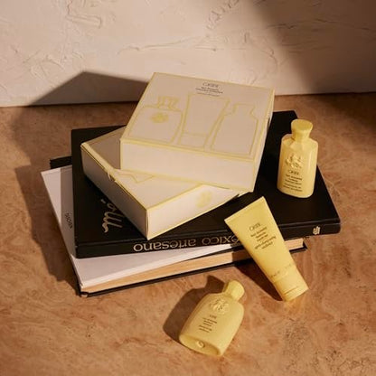 Oribe Hair Alchemy Discovery Set – Travel-Size Shampoo, Conditioner & Fortifying Serum for Weak, Fragile Hair Avelisse