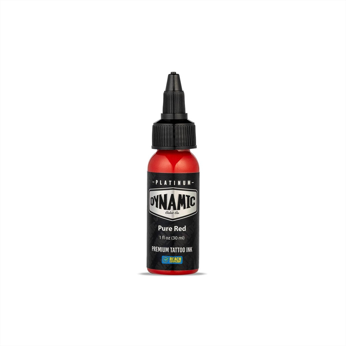Dynamic Color Co Platinum Collection Pure Red Tattoo Ink – REACH Compliant, Premium Quality, Made in Spain (1 oz) Avelisse