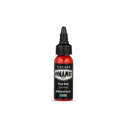 Dynamic Color Co Platinum Collection Pure Red Tattoo Ink – REACH Compliant, Premium Quality, Made in Spain (1 oz) Avelisse