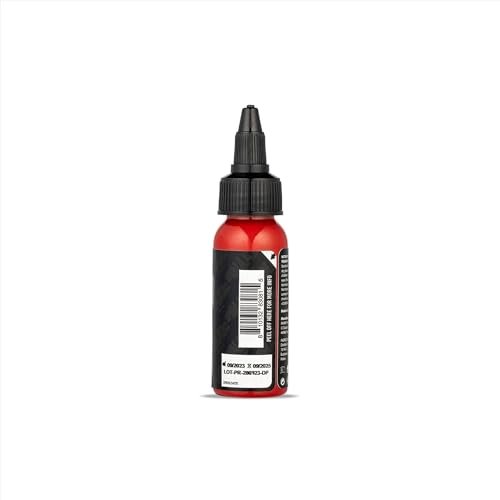 Dynamic Color Co Platinum Collection Pure Red Tattoo Ink – REACH Compliant, Premium Quality, Made in Spain (1 oz) Avelisse