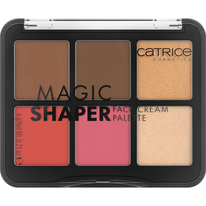 Catrice Magic Shaper Face Cream Palette - Blush, Bronzer & Highlighter - Longwearing, Blendable & Buildable - Vegan & Cruelty Free