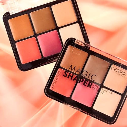 Catrice Magic Shaper Face Cream Palette - Blush, Bronzer & Highlighter - Longwearing, Blendable & Buildable - Vegan & Cruelty Free