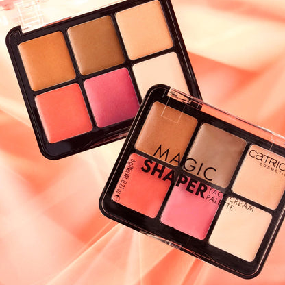 Catrice Magic Shaper Face Cream Palette - Blush, Bronzer & Highlighter - Longwearing, Blendable & Buildable - Vegan & Cruelty Free