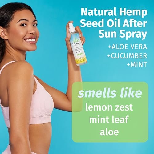 Hempz After Sun Cooling Aloe Vera Body Spray - Vegan Soothe & Hydrate Sunburn, 8.5 oz Avelisse