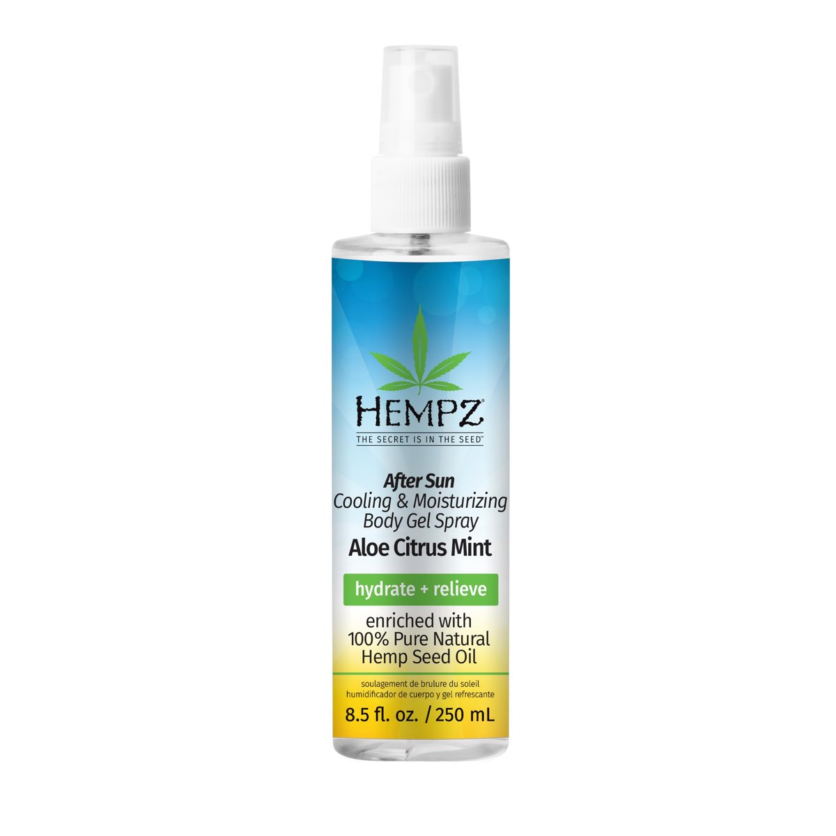 Hempz After Sun Cooling Aloe Vera Body Spray - Vegan Soothe & Hydrate Sunburn, 8.5 oz Avelisse