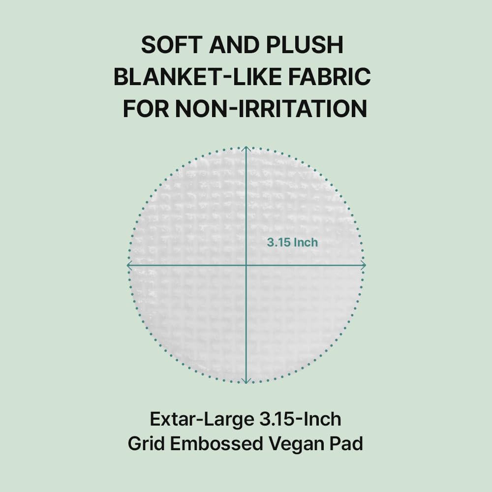 NEEDLY Mild Cleansing Pad - Makeup Remover for Sensitive Skin (60 Pads) - Triple Deep Cleansing, Barrier Care with Only Two Surfactants & Panthenol, Extra-Large Soft Vegan Pad, Korean Skincare Avelisse