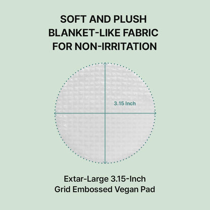 NEEDLY Mild Cleansing Pad - Makeup Remover for Sensitive Skin (60 Pads) - Triple Deep Cleansing, Barrier Care with Only Two Surfactants & Panthenol, Extra-Large Soft Vegan Pad, Korean Skincare Avelisse
