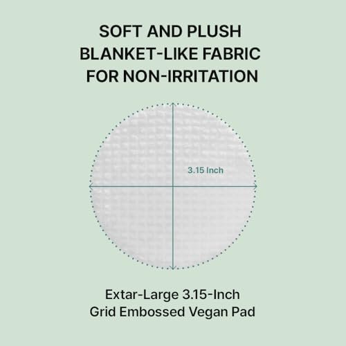 NEEDLY Mild Cleansing Pad - Makeup Remover for Sensitive Skin (60 Pads) - Triple Deep Cleansing, Barrier Care with Only Two Surfactants & Panthenol, Extra-Large Soft Vegan Pad, Korean Skincare Avelisse