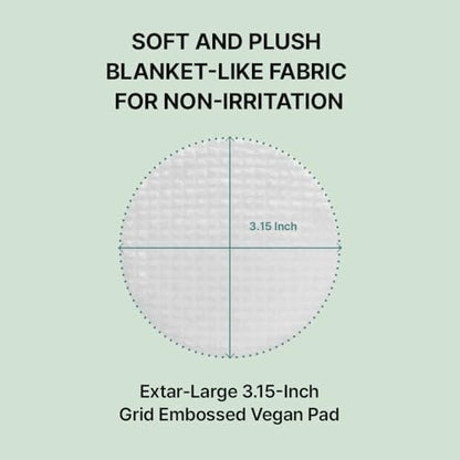 NEEDLY Mild Cleansing Pad - Makeup Remover for Sensitive Skin (60 Pads) - Triple Deep Cleansing, Barrier Care with Only Two Surfactants & Panthenol, Extra-Large Soft Vegan Pad, Korean Skincare Avelisse